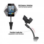 Wholesale Car Mount Holder with USB Charger (Long White)